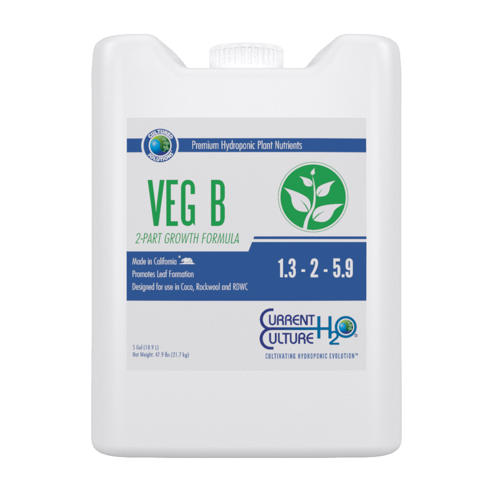 Cultured Solutions Veg B 2-Part Premium Hydroponics Vegetative Nutrient