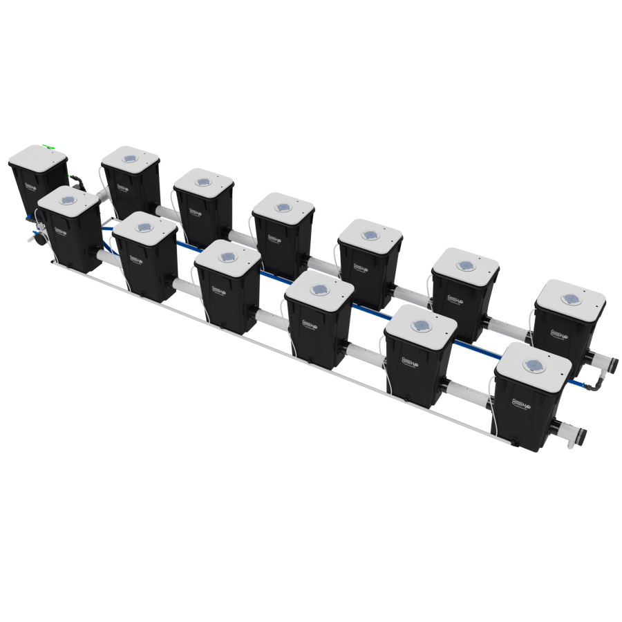 UC12XL13 - RDWC System - 2 Row @ 30" Plant Spacing