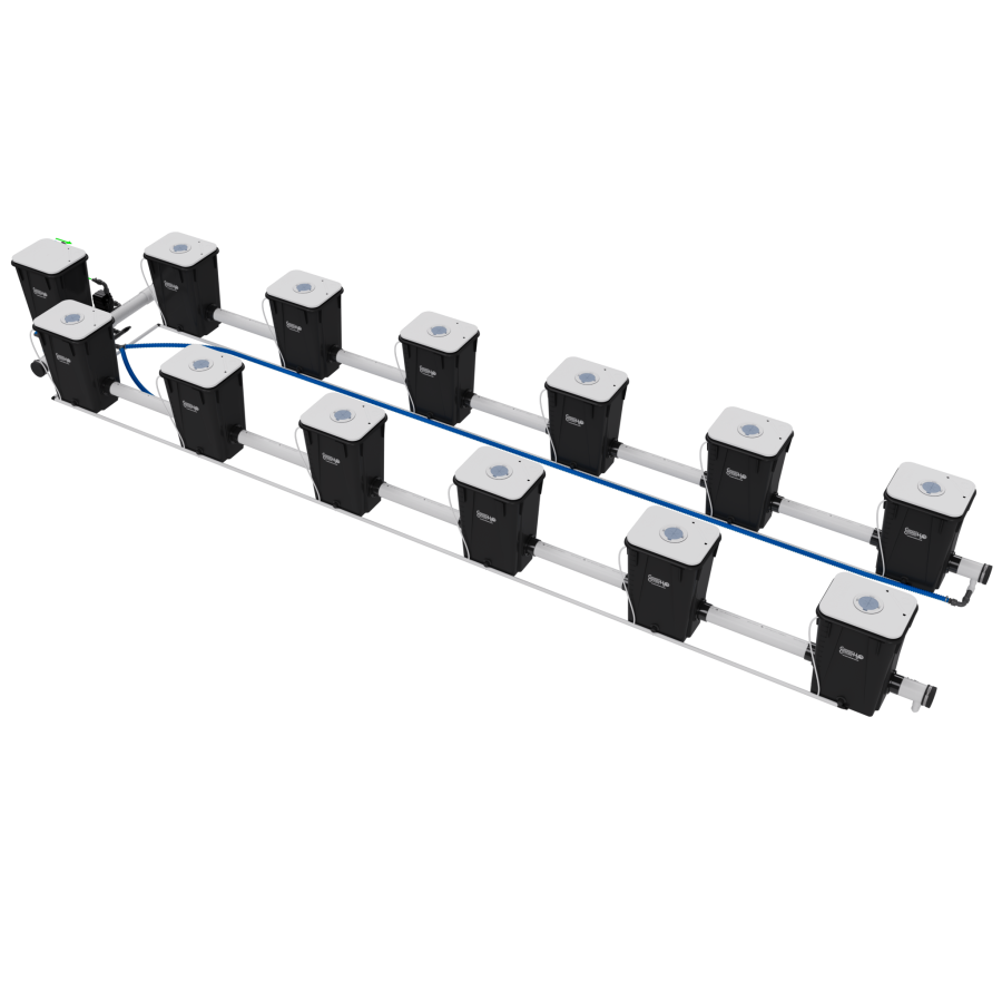 UC12XXL13 - RDWC System - 2 Row @ 40" Plant Spacing