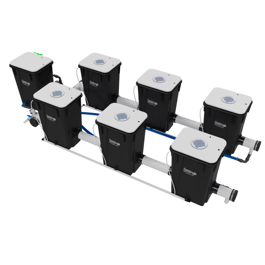 UC6XL13 - RDWC System - 2 Row @ 30" Plant Spacing