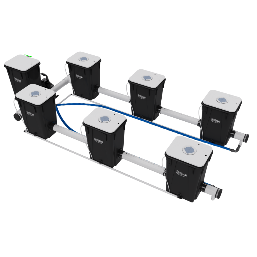 UC6XXL13 - RDWC System - 2 Row @ 40" Plant Spacing