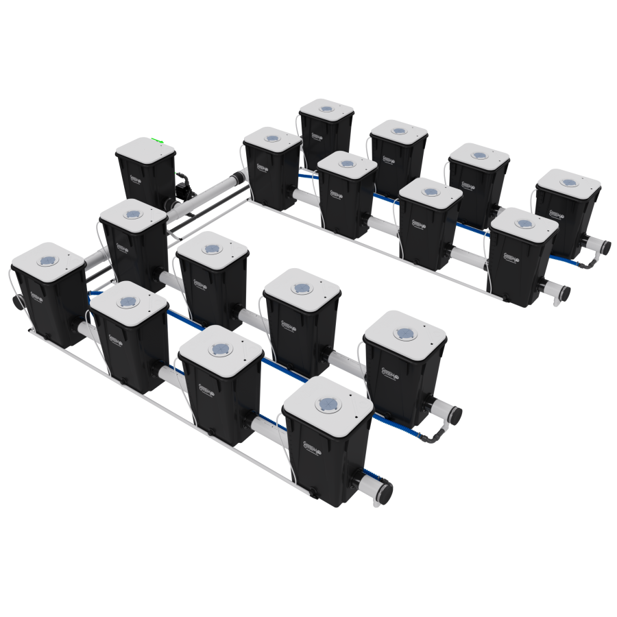 UCDB16XL13 - RDWC System - 4 Row @ 30" Plant Spacing