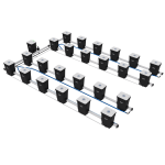 UCDB24XXL13 - RDWC System - 4 Row @ 40" Plant Spacing