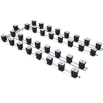 UCDB32XXL13 - RDWC System - 4 Row @ 40" Plant Spacing